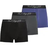 Karl Lagerfeld Boxers 'Hotel Karl' azul cobalto / cinzento / preto / branco