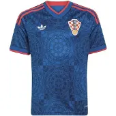 Adidas Camisa funcionais 'Kroatien 26' azul / navy / vermelho / branco