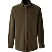 Pepe Jeans para homem. PM3091440 Camisa River verde (XL), Casual, Algodão, Manga comprida
