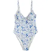Next Fato de banho creme / azul