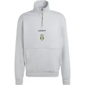 Adidas Sweatshirt de desporto 'Juventus Turin EQT' amarelo / acinzentado / preto / branco