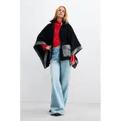Desigual Capa cinzento denim / preto