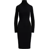 Ralph Lauren Vestido de malha preto