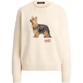 Ralph Lauren Pullover creme / castanho / vermelho sangue / preto
