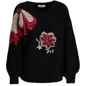 Influencer Pullover vermelho / preto