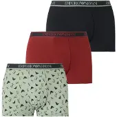 Emporio Armani Boxers verde pastel / vermelho / preto