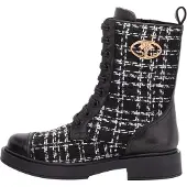 JOOP! Botim com fivela 'Milano Mia' preto / branco