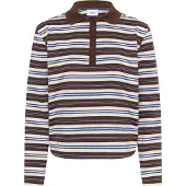 Saint tropez Camisa 'Taty' bege / azul / castanho