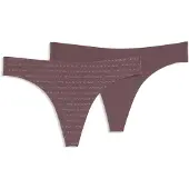 Puma Calcinhas Embossed Logo Strings 2 Unidades