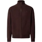Hackett London para homem. HM7000257 Camisola com fecho de correr Lambswool Fzip castanho (L), Marrom, Casual, Lã