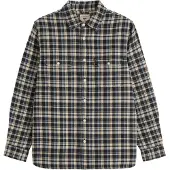Levi's Camisa 'JACKSONWORKER' bege / navy / azul claro / azul escuro