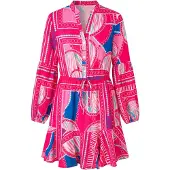 Faina Vestidos camiseiros creme / azul claro / rosé / rosa escuro