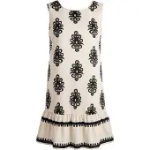 Faina Vestido 'Boho' ecru / preto