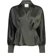 Ichi Blusa 'RUTH' castanho escuro