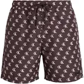 Calvin Klein Swimwear Calções de banho preto / branco