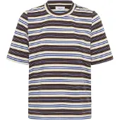 St. Tropez Blusa azul / castanho