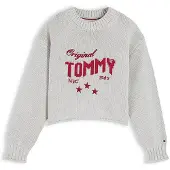 Tommy Hilfiger Pullover pedra / vermelho vivo