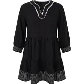 Usha Vestido preto / branco