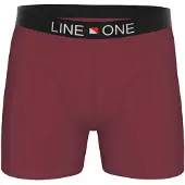 Line One Boxers 'Herren Boxershorts aus Baumwolle' vermelho escuro