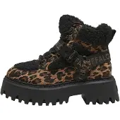 Buffalo Botim com fivela 'Aspen' castanho / castanho claro / preto