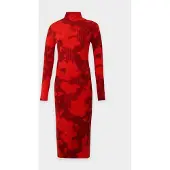 Lala Berlin Vestido de malha 'Lala' vermelho / vermelho escuro