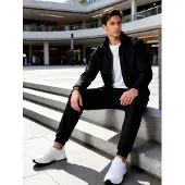 Tommy Life Fato de treino 'Aktive Sets' preto