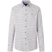 Hackett London para homem. HM3010854 Camisa Flannel Check marrom (XL), Casual, Algodão, Manga comprida
