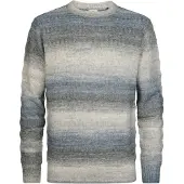 Petrol Industries Pullover azul / cinzento claro / acinzentado