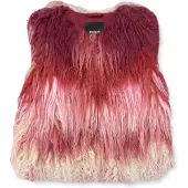 Desigual , Colete de pelo aquarela, Vermelho, 11/12
