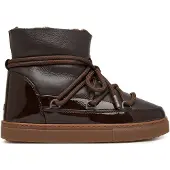 INUIKII para mulher. 1001.003.0132 Botas de Pele Gloss marrom (38), Couro, Plano, Cordão, Casual
