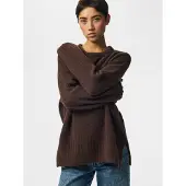 Pieces Pullover 'PCTina' castanho
