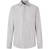 Hackett para homem. HM3010832 Camisa listras tricolor fit clássico cinza (L), Casual, Algodão, Manga comprida