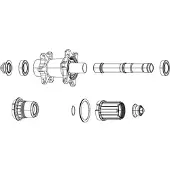 Zipp Bucha Zm2 Rear Set Axle End Cap