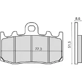 RMS Beauty Pastilhas De Freio Sinterizadas Bmw K 1200s 225101603