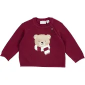 Chicco Pullover bege / vermelho escuro / preto / branco
