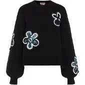 IZIA Pullover azul / preto / branco