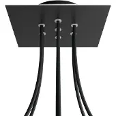 Creative Cables Krovnq207f103 Rose-one Square Matte Black Conjunto De Chuveiro