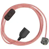 Creative Cables Porta-lâmpada Com Cabo Snakebis Shade Ready E27