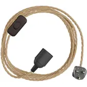 Creative Cables Porta-lâmpada Com Cabo Snakebis Twisted E14
