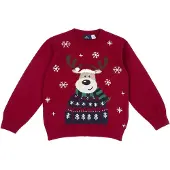 Chicco Pullover bege / navy / vermelho escuro / branco