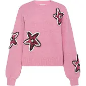 IZIA Pullover rosa / branco