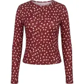 About You Camisa 'Rosanna' creme / bordeaux