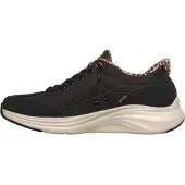 SKECHERS para mulher. 150419 Tênis Slip-Ins: Contour Foam - Cozy Fit Leopard Dream preto (37), Plano, Cordão, Casual