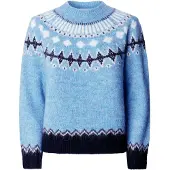 Pepe Jeans para mulher. PL7000220 Camisola Allura azul (XS), Casual, Poliéster