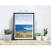 Awesome Maps Poster Dream Spot Surf Bell´s Beach