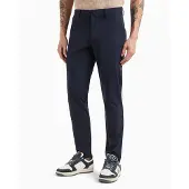 Emporio Armani para homem. 7M000509_AF14589 Calças Ventus7 azul-marinho (XXS), Casual, Poliamida