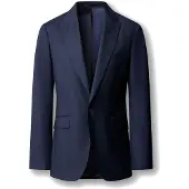 Hackett London para homem. HM4200099 Fato Wool Sharkskin azul-marinho (42/32), Sapatos de Festa, Lã, Clássico