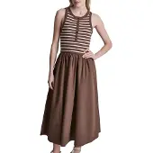 DKNY Vestido Curto Sem Mangas Henley