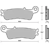 Moto-Master Pastilhas De Freio Sinterizadas Yamaha 099811