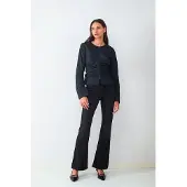Balmohk Camisa De Manga Comprida Corset